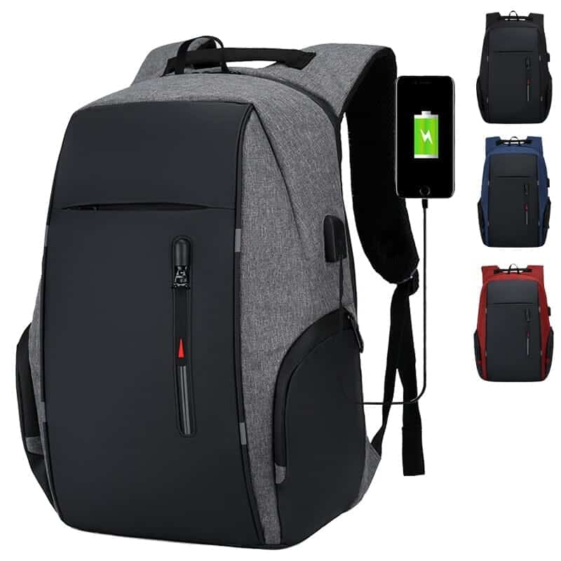 sac a dos voyage ordinateur brdigital backpack antivol gris 167367
